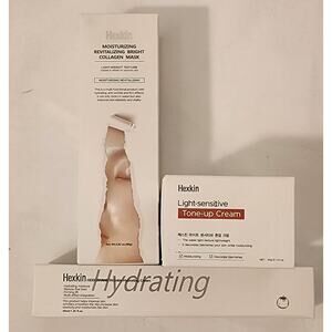 Hexkin 3‑Piece Skincare Set – Collagen Mask, Tone‑Up Cream, Anti‑Wrinkle – NEW